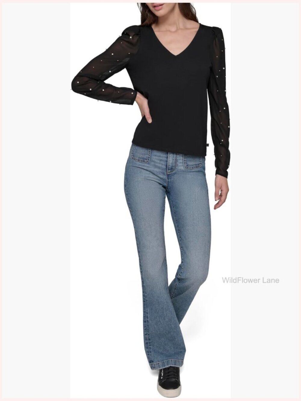 Soft Everyday Knit Blouse - Short Sleeve Round Neck Pullover Top